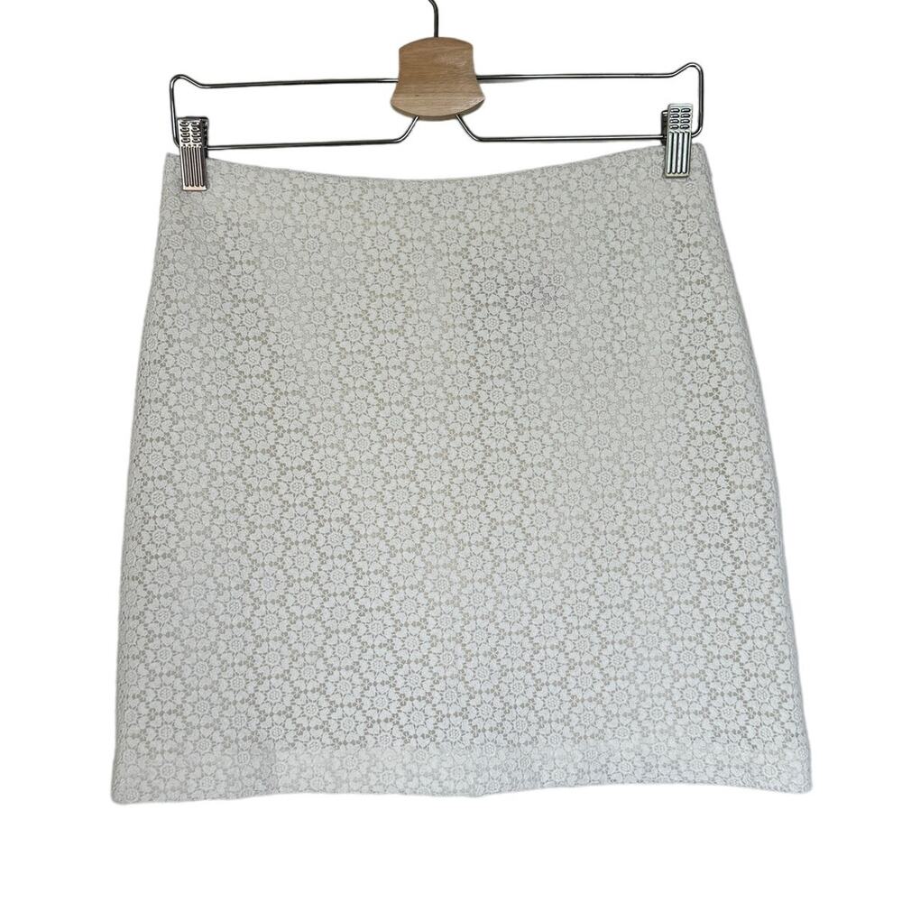 Paul & Joe Sister White Lace Mini Skirt Size FR 38 US Women's Size 6